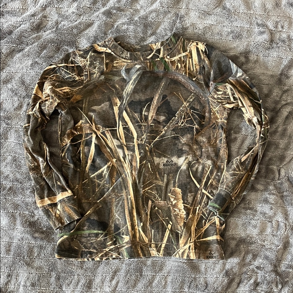 Hunt Gear Magellan Outdoor Kids Camo Long Sleeve  Shirt size small